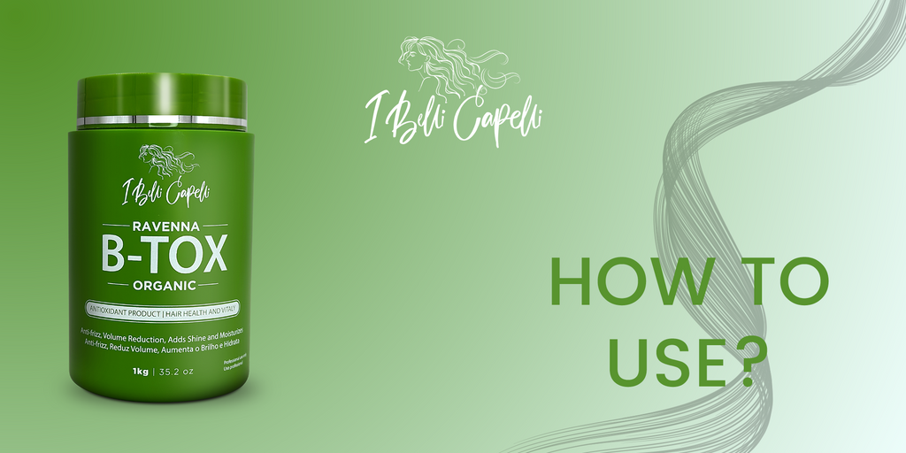 How to use: Ravenna B-tox Organic Mask Hair Rejuvenation Anti-frizz 1kg/35.02 oz